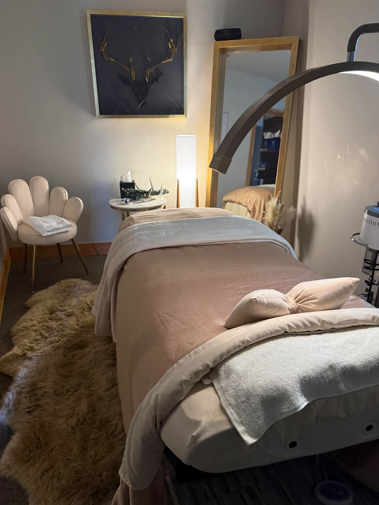 Inside the MLAesthetics treatment room in Bend, Oregon
